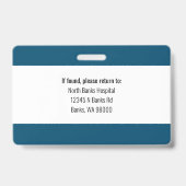 Abzeichen der medizinischen Einrichtung Ausweis (Rückseite)