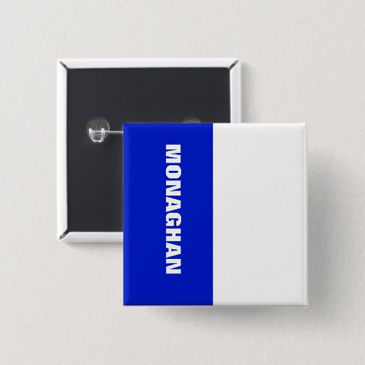 Abzeichen der Monaghan-Flagge Button (Vorne & Hinten)