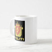 Abzeichen der norwegische Polizei-Service, Kaffeetasse (Vorderseite Links)