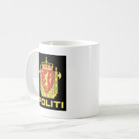 Abzeichen der norwegische Polizei-Service, Kaffeetasse