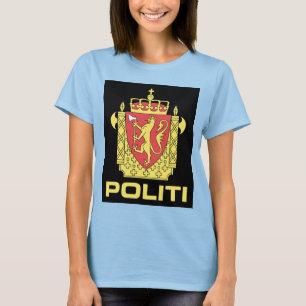 Abzeichen der norwegische Polizei-Service, T-Shirt