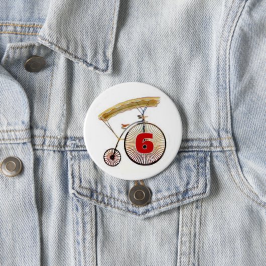 Abzeichen der Nr.-6 Button (Beispiel)