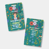 Abzeichen der Personalausweis für Floristen Ausweis (Vorder- & Rückseite)