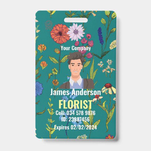 Abzeichen der Personalausweis für Floristen Ausweis (Vorderseite)