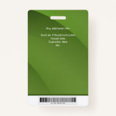 Abzeichen der personalisierten Sicherheitsidentifi Ausweis (Rückseite)