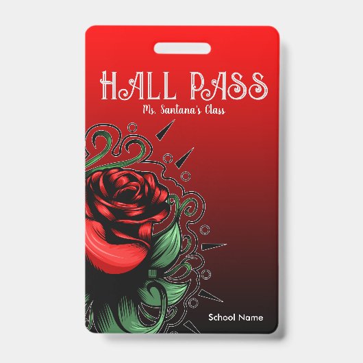 Abzeichen der phantastischen Rose Hall Ausweis (Vorderseite)