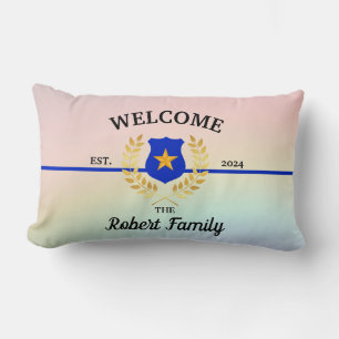 Abzeichen der Polizei der dünnen blauen Linie Begr Lendenkissen