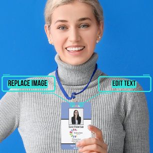 Abzeichen der Security-ID Mitarbeiter - Vertikal Ausweis