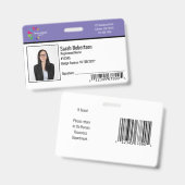 Abzeichen der Sicherheitsidentifizierung - Horizon Ausweis (Vorder- & Rückseite)