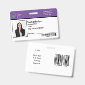 Abzeichen der Sicherheitsidentifizierung - Horizon Ausweis (Vorder- & Rückseite)