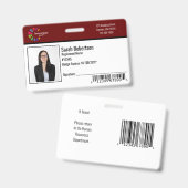 Abzeichen der Sicherheitsidentifizierung - Horizon Ausweis (Vorder- & Rückseite)