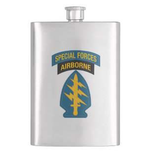 Abzeichen der Special Forces Airborne Tab Flachmann