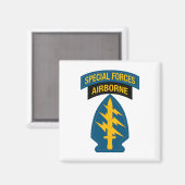 Abzeichen der Special Forces Airborne Tab Magnet (Vorderseite/Rückseite)