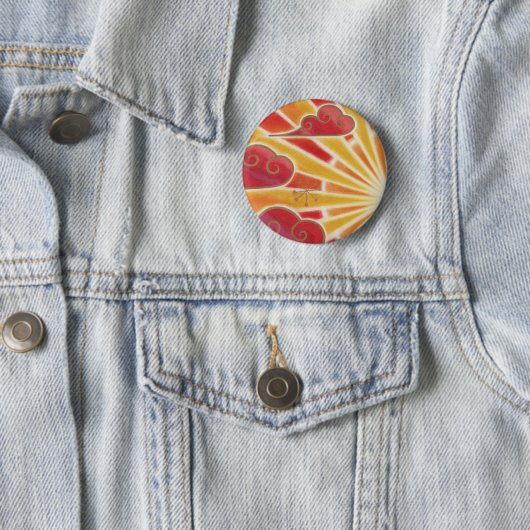 Abzeichen der Sunset-Taste Button (Beispiel)