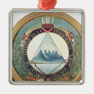 Abzeichen der Vereinigung von Guatemala Silbernes Ornament