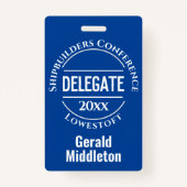 Abzeichen der Versammlung, des Konvents oder der D Ausweis (Rückseite)