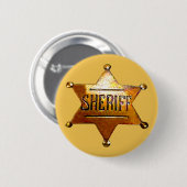 Abzeichen des antiken Sheriffs Button (Vorne & Hinten)