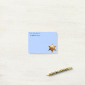 Abzeichen des antiken Sheriffs Post-it Klebezettel (Auf Schreibtisch)