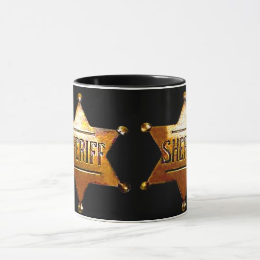 Abzeichen des antiken Sheriffs Tasse (Zentrum)