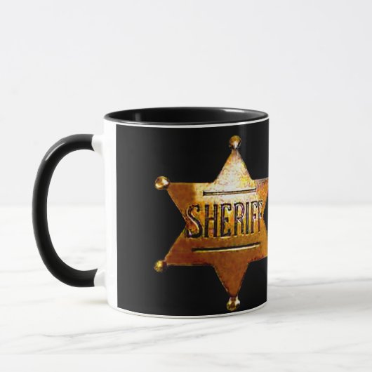 Abzeichen des antiken Sheriffs Tasse (Links)