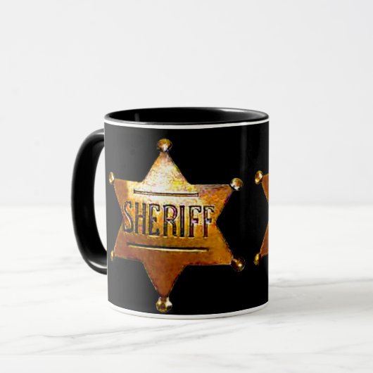 Abzeichen des antiken Sheriffs Tasse (Vorderseite Links)