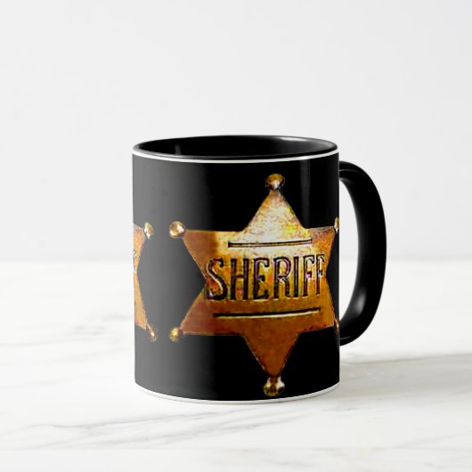 Abzeichen des antiken Sheriffs Tasse (VorderseiteRechts)