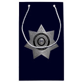 Abzeichen des Anweisungsbefugten, Silberblauer Gel Kleine Geschenktüte (Rückseite)