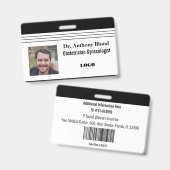 Abzeichen des einfachen Obstetrikers und Gynäkolog Ausweis (Vorder- & Rückseite)