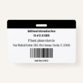 Abzeichen des einfachen Obstetrikers und Gynäkolog Ausweis (Rückseite)