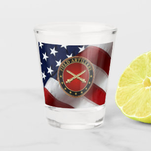 Abzeichen des Feldartilleriezweigs Sonderausgabe Schnapsglas