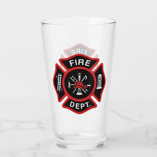 Abzeichen des Feuerwehrdienstes Glas (Rückseite)