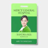 Abzeichen des grünen Medizintechnikers Caduceus Ho Ausweis (Vorderseite)