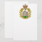 Abzeichen des Hauses Windsor Briefpapier (Vorne/Hinten)