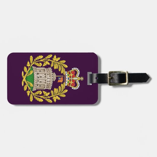 Abzeichen des Hauses Windsor Gepäckanhänger (Vorderseite horizontal)