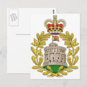 Abzeichen des Hauses Windsor Postkarte (Vorne/Hinten)