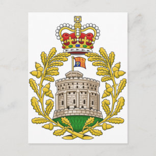 Abzeichen des Hauses Windsor Postkarte