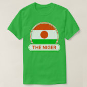 Abzeichen des Landes Niger Die Nigerflagge T-Shirt (Design vorne)
