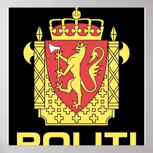 Abzeichen des norwegischen Polizeidienstes, Norweg Poster (Vorne)