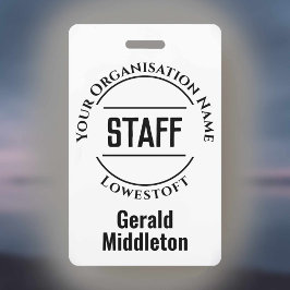 Abzeichen des Personals. Mitglied des Offiziellen Ausweis