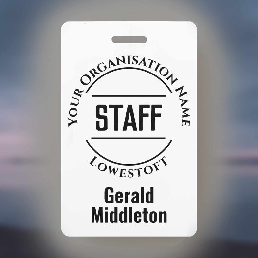 Abzeichen des Personals. Mitglied des Offiziellen Ausweis