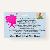 Abzeichen des Princess-Übereinkommens Persönliches Ausweis (Rückseite)