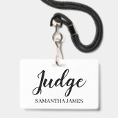 Abzeichen des Richters Ausweis (Vorderseite mit Lanyard)