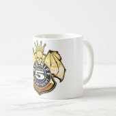 Abzeichen des Sheriff-Bereichs-5 Kaffeetasse (VorderseiteRechts)