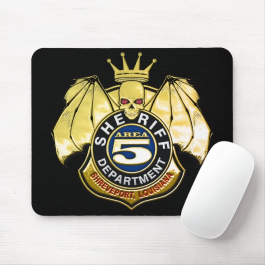 Abzeichen des Sheriff-Bereichs-5 Mousepad (Mit Mouse)