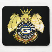 Abzeichen des Sheriff-Bereichs-5 Mousepad (Vorne)