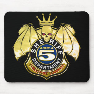 Abzeichen des Sheriff-Bereichs-5 Mousepad