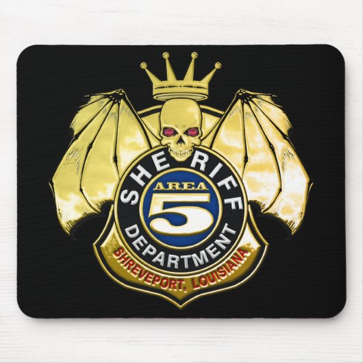 Abzeichen des Sheriff-Bereichs-5 Mousepad (Vorne)