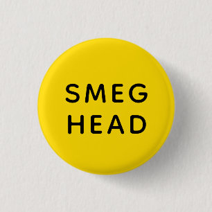 Abzeichen des Smeg Kopf-  roten Zwerg-  Button