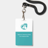 Abzeichen des Veterinäramts Ausweis (Vorderseite mit Lanyard)