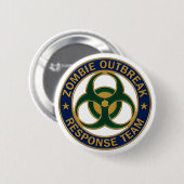 Abzeichen des Zombie-Notfallteams Button (Vorne & Hinten)